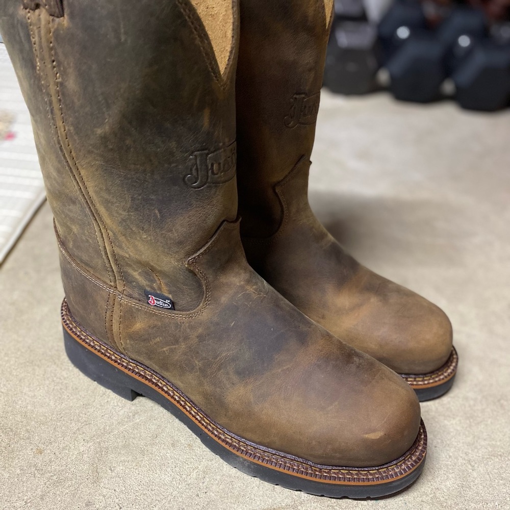 Justin Blueprint Steel Toe Boots